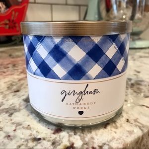 Bath and Body Works Gingham Candle New